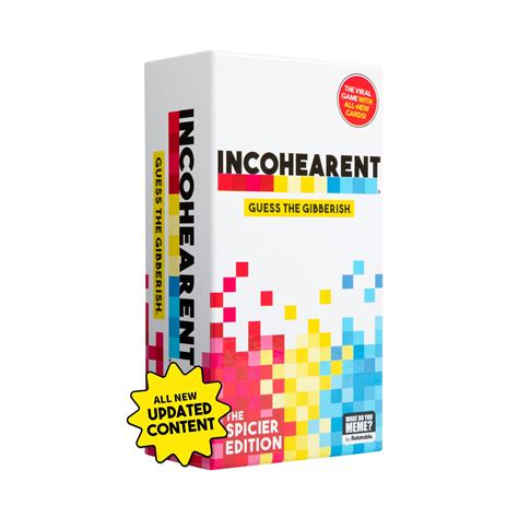 call lien you're whom gibberish|Incohearent Card Game .